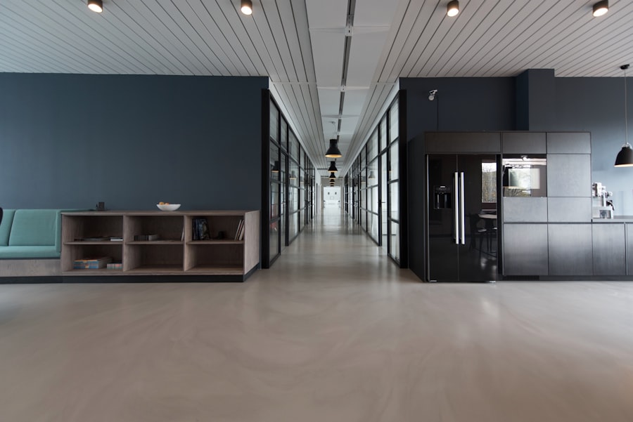 Clean modern office facility interior